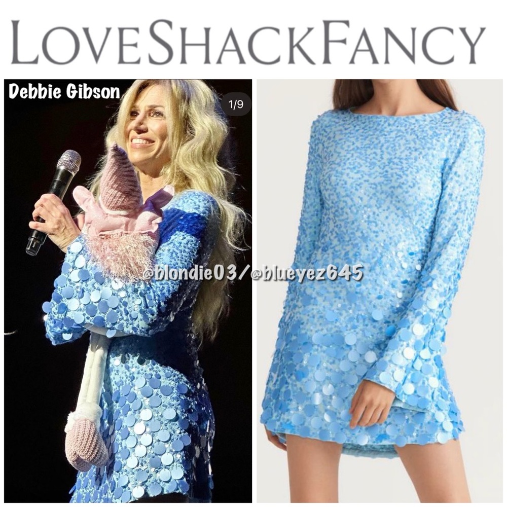 Loveshackfancy “Lightning” Sequined Mini Dress In… - image 1